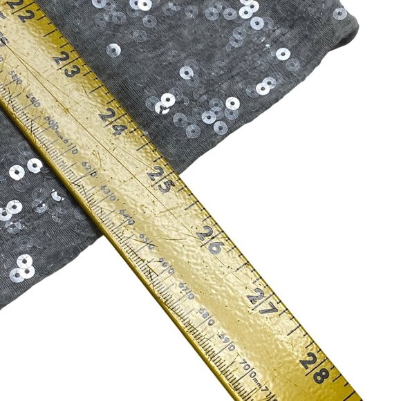 Old Navy Sequin-Embellished L Gray Tank Top 90s Y2K Fun Park Picnic‎ - Picture 11 of 11